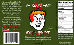 Angry Ginger hot sauce
