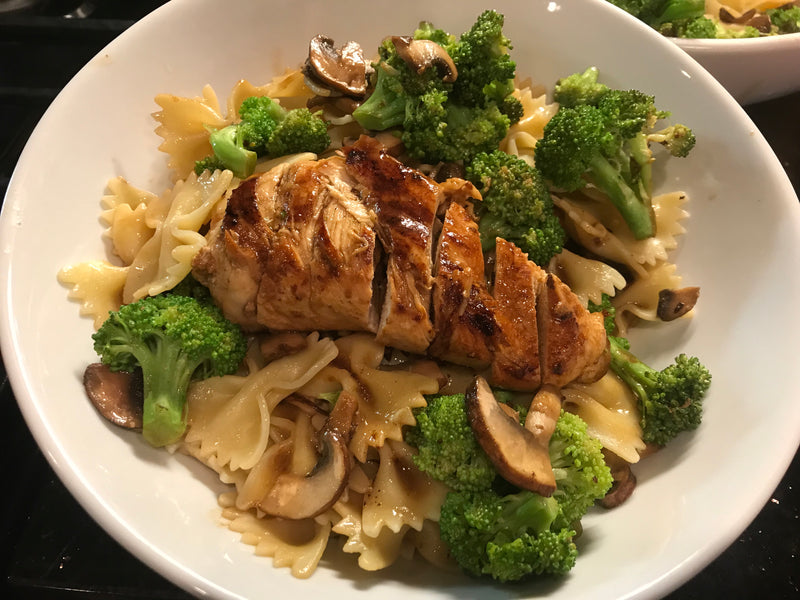 20min meal: Veggie Chicken Pasta with a kick